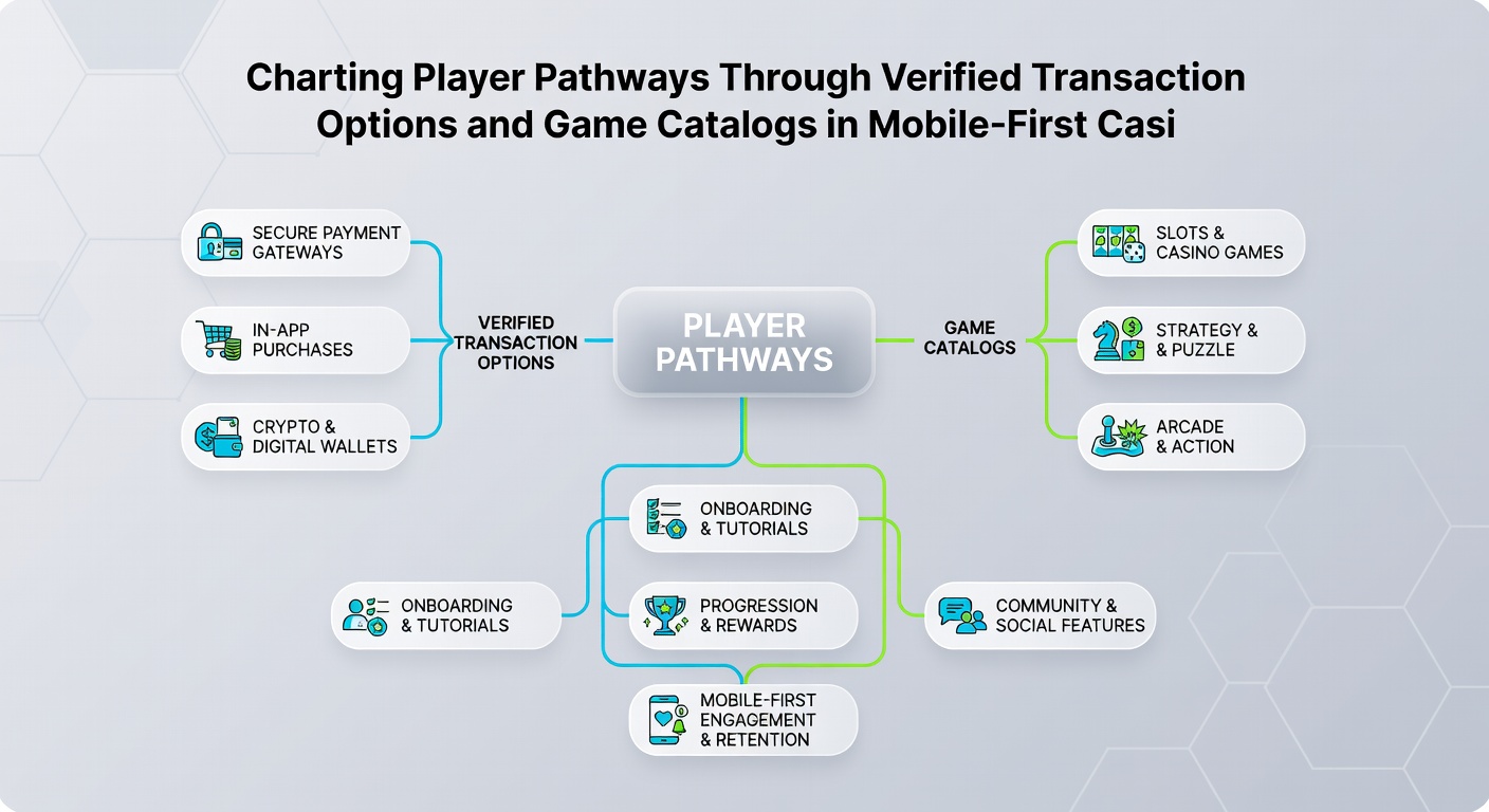 Spielerpfade in mobilen Casinos mit Spielkatalogen und Transaktionen