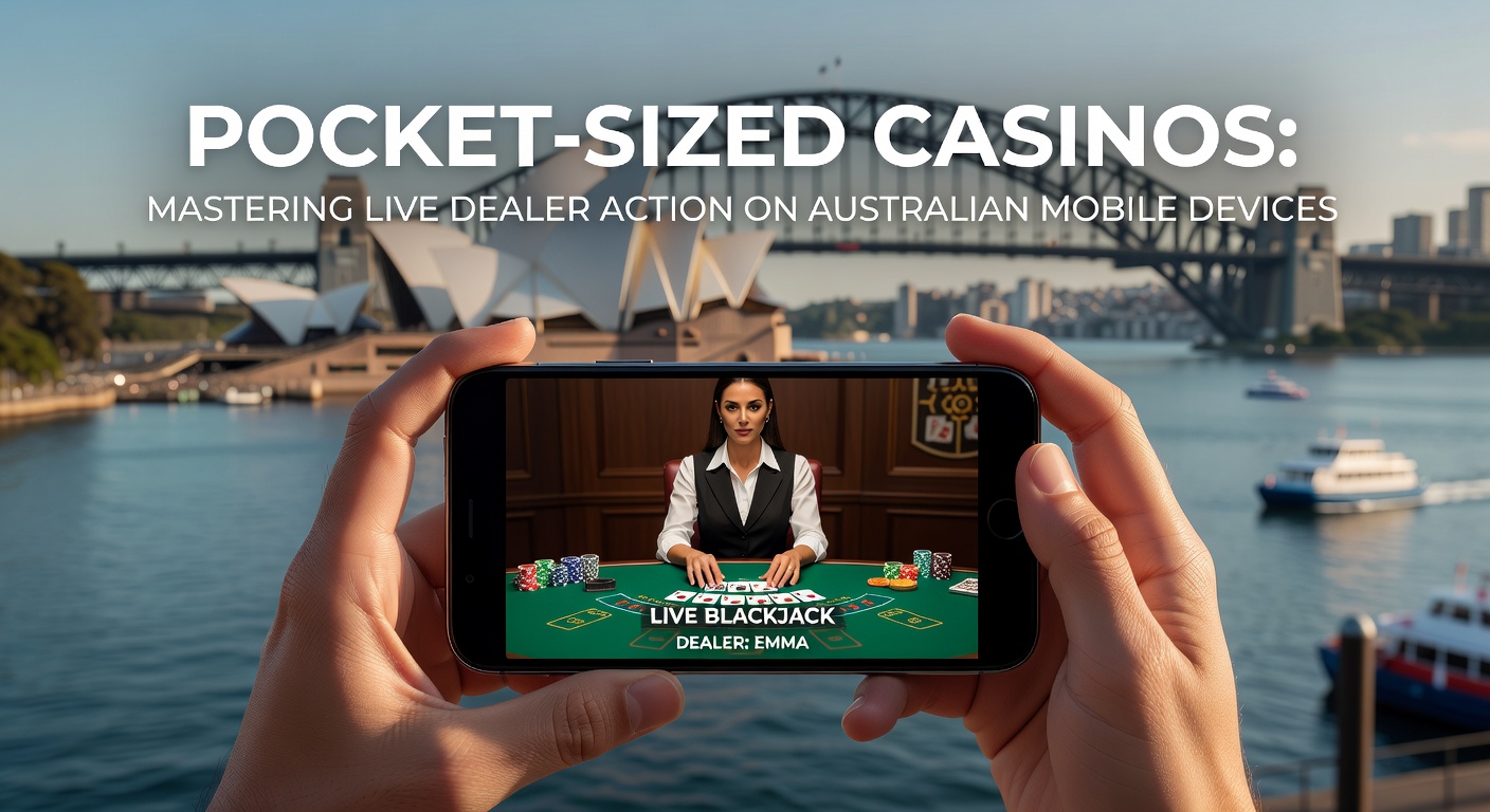 Live-Dealer Blackjack auf einem Tablet in australischer Landschaft, betont Mobilität und Immersion