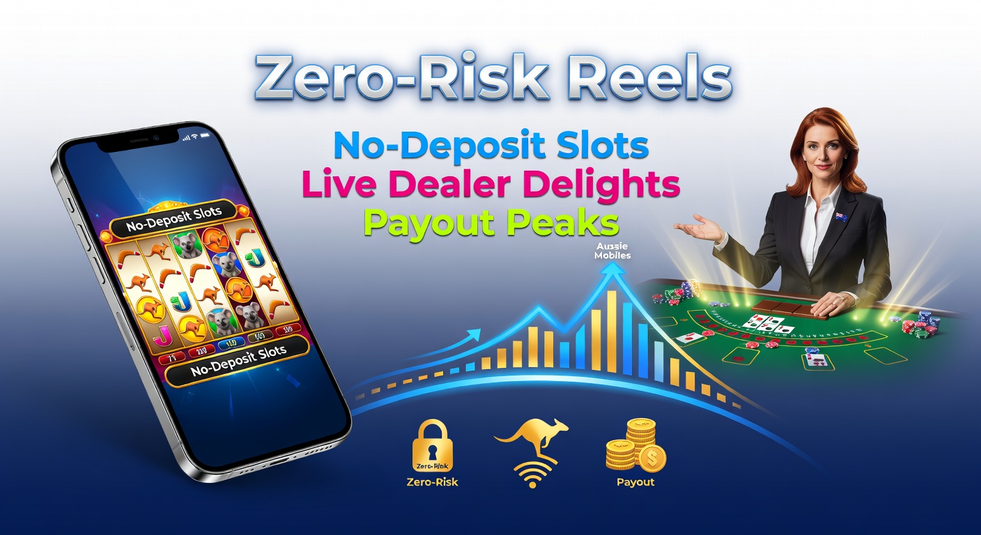 Live-Dealer-Tisch mit Roulette-Rad auf Smartphone-Bildschirm, umgeben von Auszahlungs-Icons und australischen Motiven